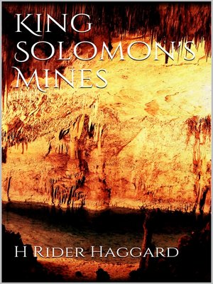 cover image of King Solomon's Mines